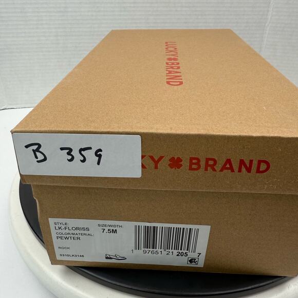 Lucky Brand LK-Floriss Womens 7.5M Pewter Chunky Loafer Flats Shoes 0310LK3146 - Picture 12 of 12